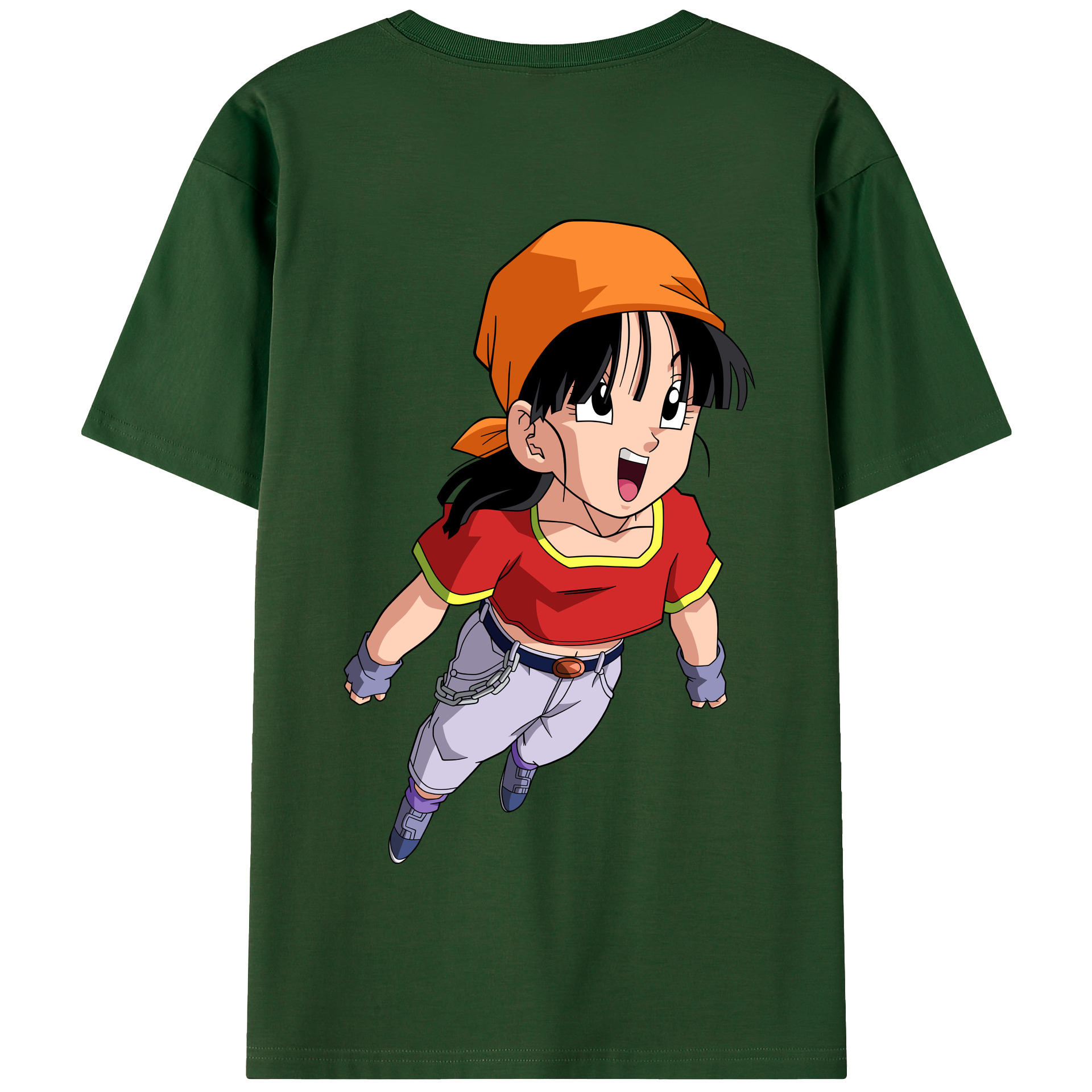 （画像用） ドラゴンボール パン DRAGON BALL Pan 綿100％半袖Tシャツ（背面プリント）